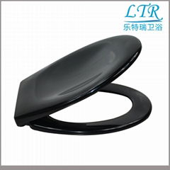 High Quality Soft Close Black Toilet Seat