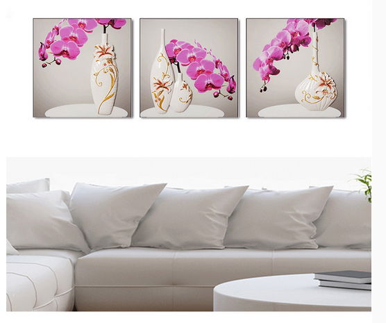 Home decoration 3d resin flower oil painting for home 4