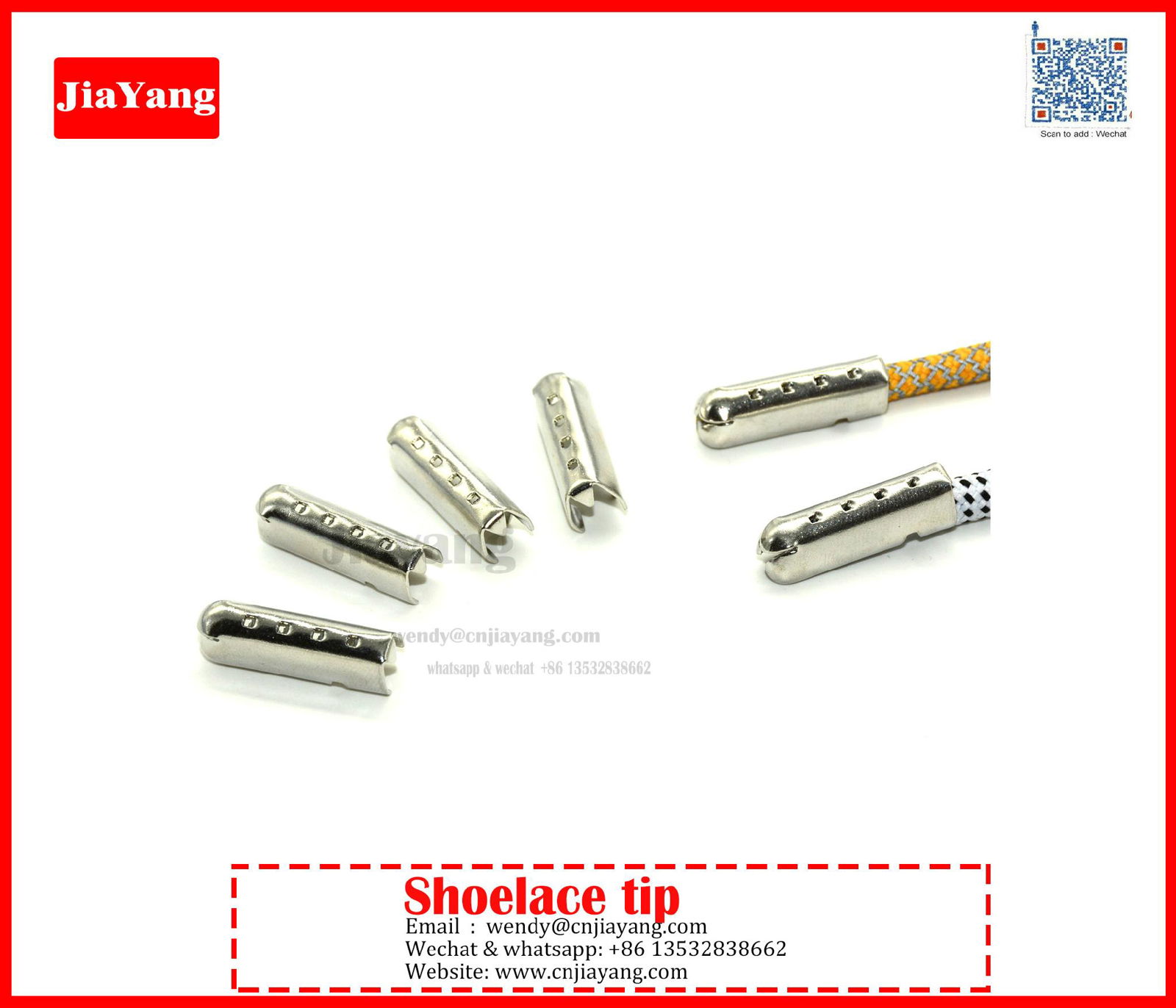 jiayang metal shoelace end cap shoelace end cap factory A036 (China Manufacturer) Shoes
