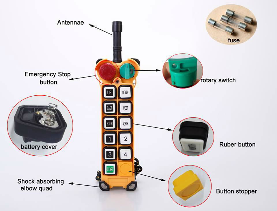 F24-10S/D Type Industrial Remote Control for Construction Crane 2