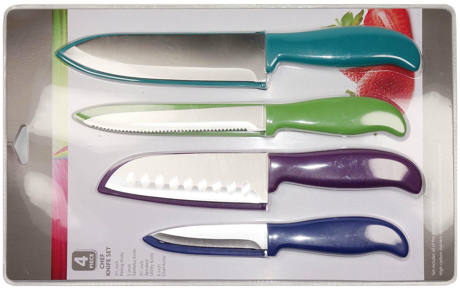 4 Piece Chef Knife Set With Shell 3