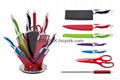 8 piece Stainless Steel non-stick coating  Knife Set with Acrylic Stand