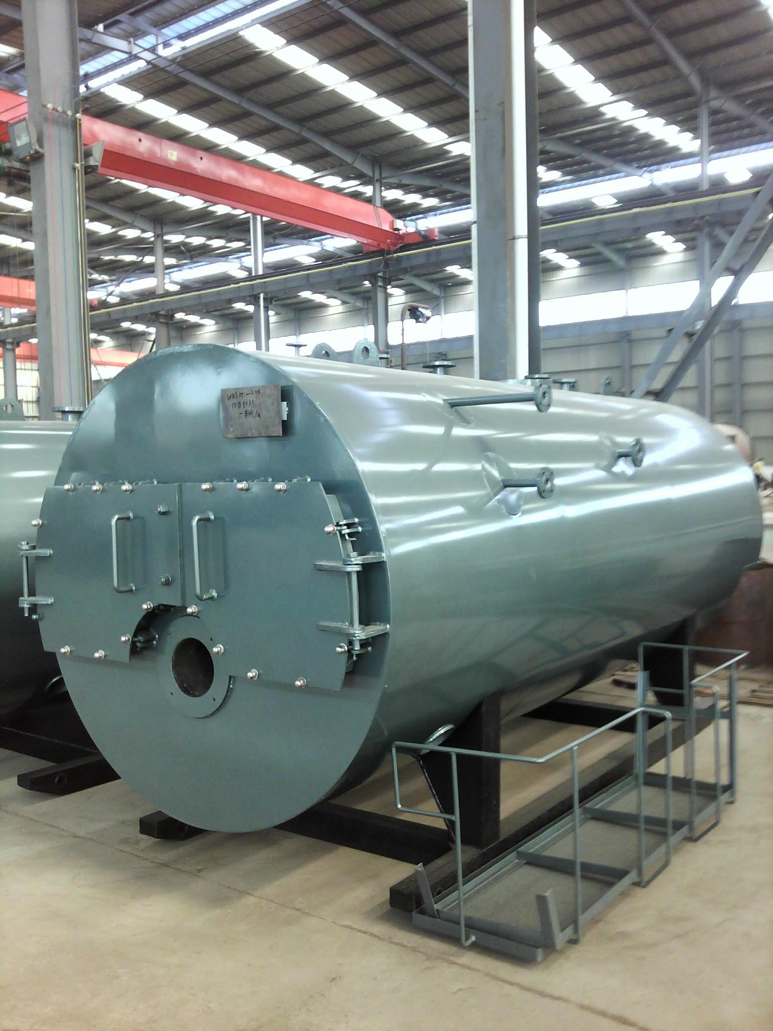 WNS1-0.7-YQ 1Ton 7Bar Fire Tube Natural Gas Fired Steam Boiler 5