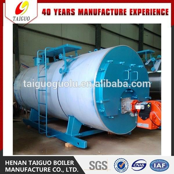 Energy Saving 8000KG Oil Gas Fired Steam Boiler With Three-passes Wet-back Corru 3