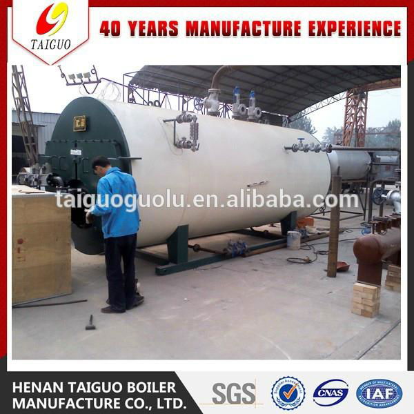 Energy Saving 8000KG Oil Gas Fired Steam Boiler With Three-passes Wet-back Corru 4