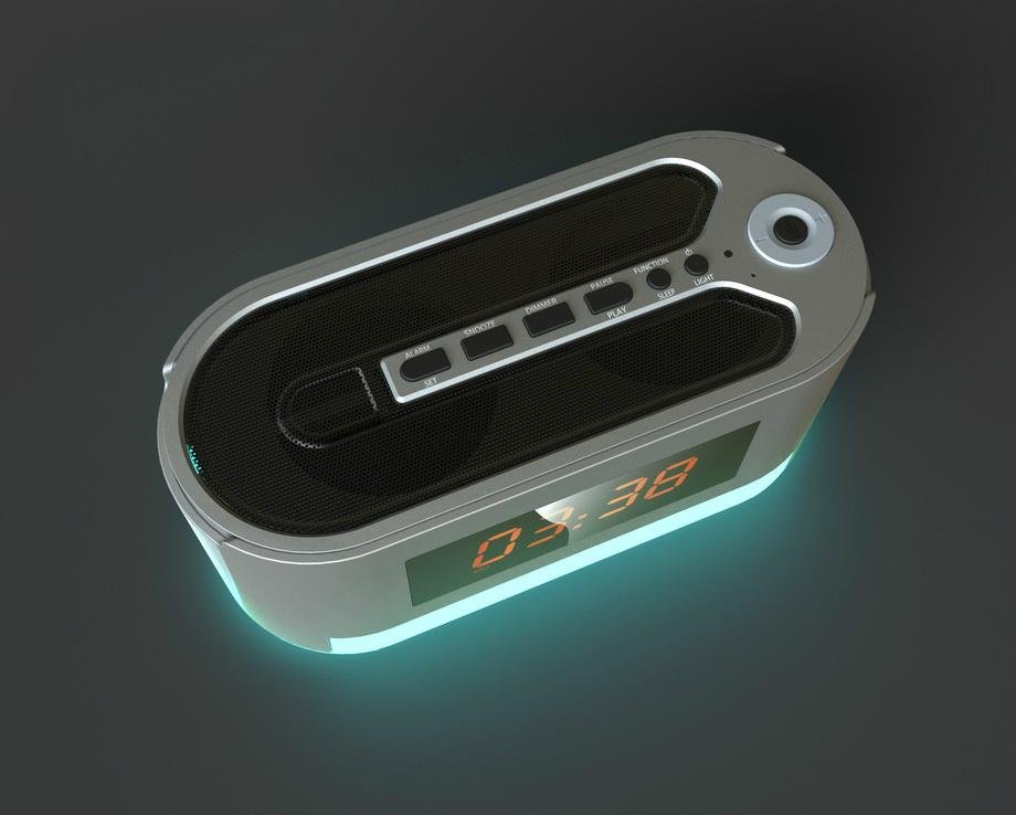 New design clock alarm wireless radio 3