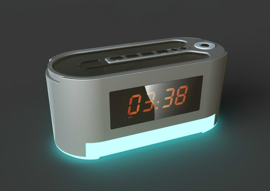 New design clock alarm wireless radio 2