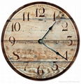 Wooden Printed Wall Clock 1