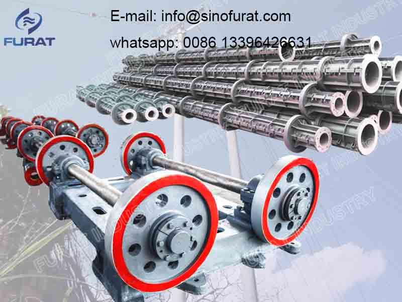 Heavy type Presstressed concrete utility pole centrifugal spinning machine