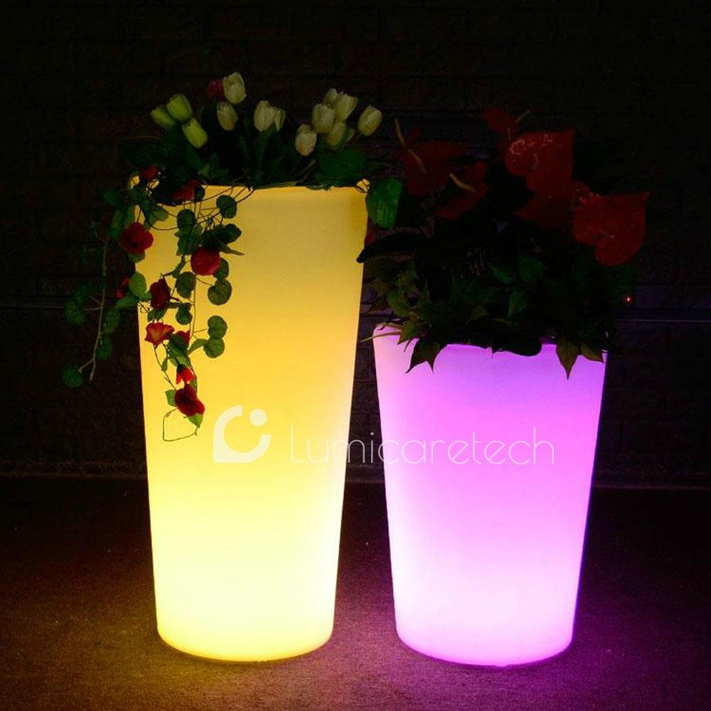 LED Flower Pot Lighting LED Color Changing Flower Planter