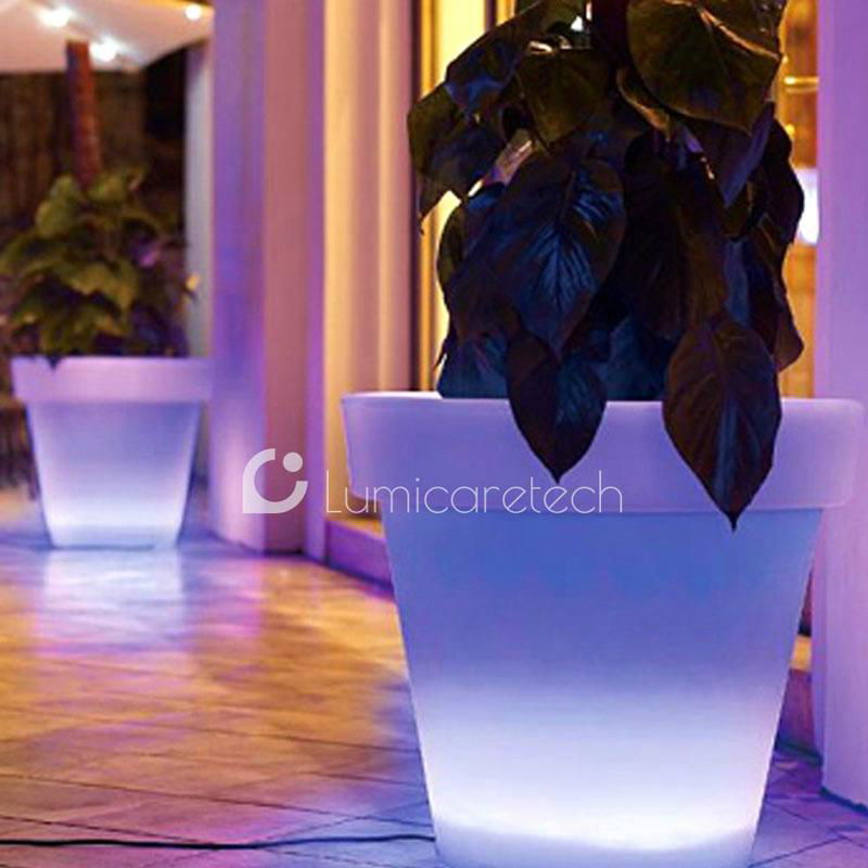 Illuminated LED Flower Pot