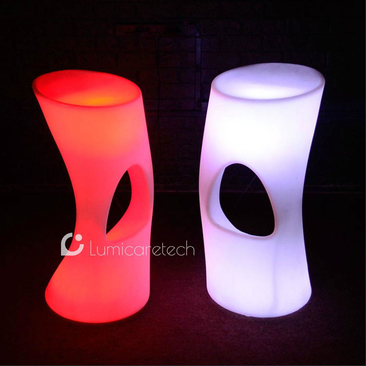 color changing plastic led furniture bar stools