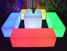 Battery Powered LED Bar chair LED Cube chair Table for Party 2