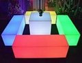 Battery Powered LED Bar chair LED Cube chair Table for Party 2