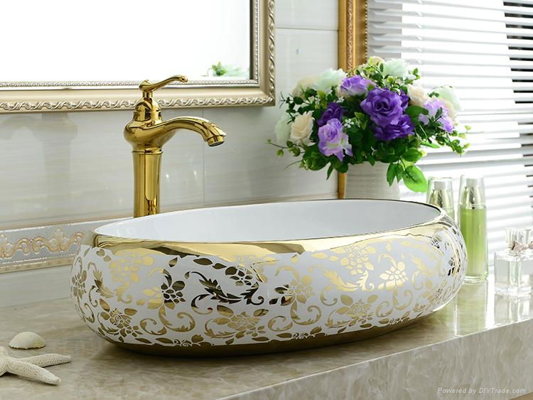 High quality lavabo art counter washing basin bathroom sinks  2