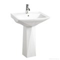 New design Ceramic pedestal wash basin 2