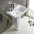 New design Ceramic pedestal wash basin 1