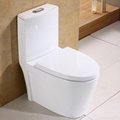 High quality siphonic / washdown s-trap one piece toilet  3