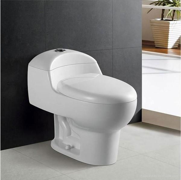 Hot sale one piece siphonic toilet water closet 2