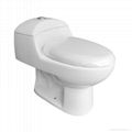 Hot sale one piece siphonic toilet water