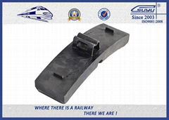 Cast Iron Railway Brake Blocks High friction Composite Brake Shoe