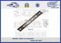 Standard UIC54 Rail Metal Fish Plate Railway Fastener / Joggled rail joint bar 1