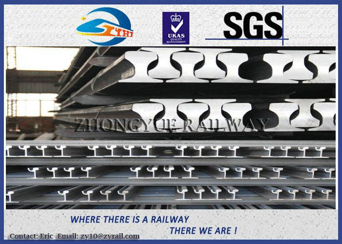 Customized 6m - 25m 700 / 900A / 1100 Railroad Steel Rail , UIC860 Standard