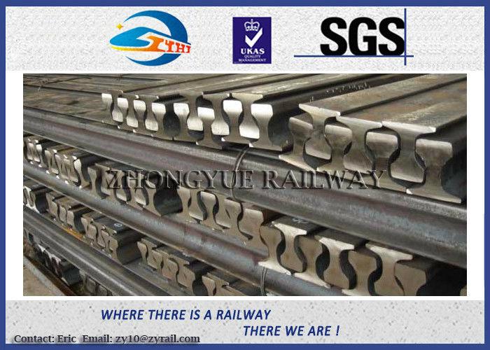 Customized 6m - 25m 700 / 900A / 1100 Railroad Steel Rail , UIC860 Standard 3