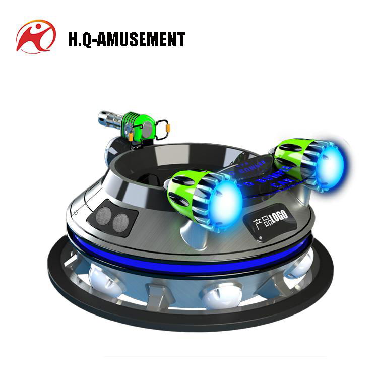 Hot sale unique appearance UFO Type Stainless Steel Inflatable bumper car for ki 3
