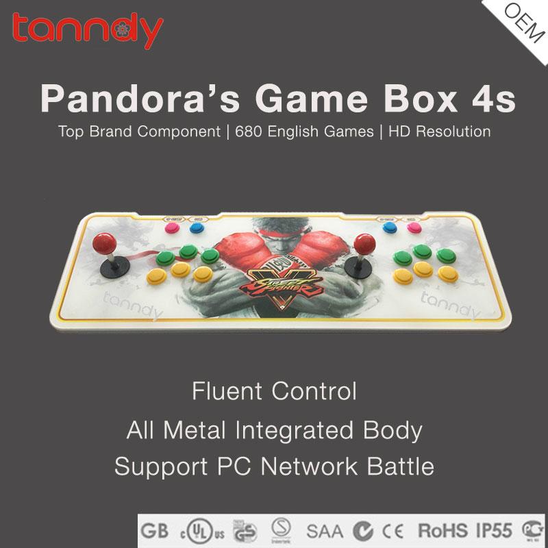 HD Metal Box Classical fighting game machine console Pandora box 4S arcade game 