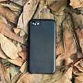 Premium black full grain leather case for phone