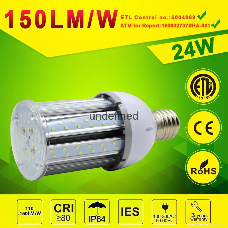 24watt LED Post Top Retrofit Light Retrofit LED Corn lamp 3