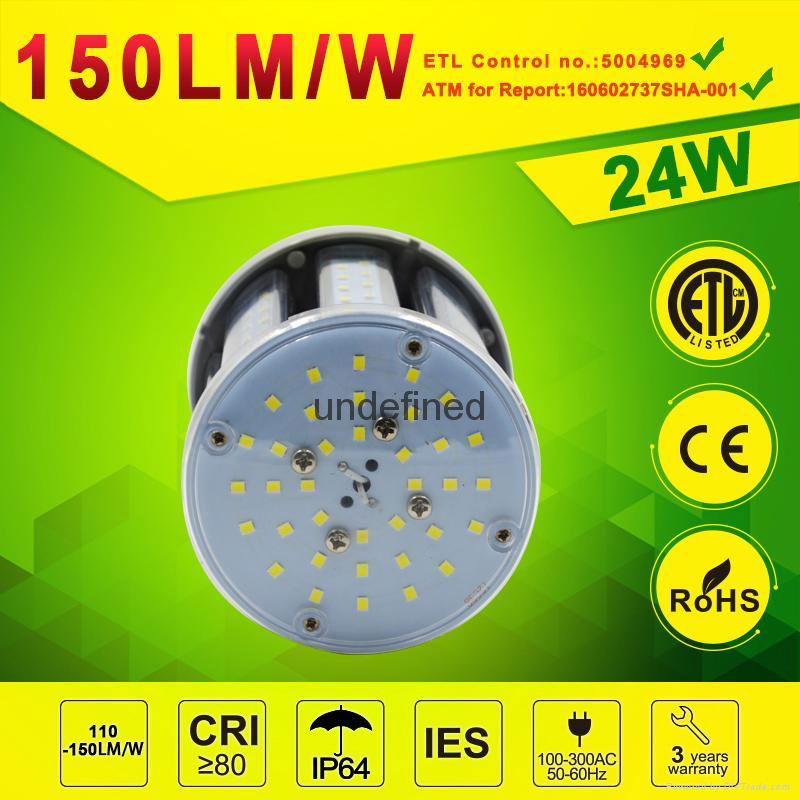 24watt LED Post Top Retrofit Light Retrofit LED Corn lamp 4
