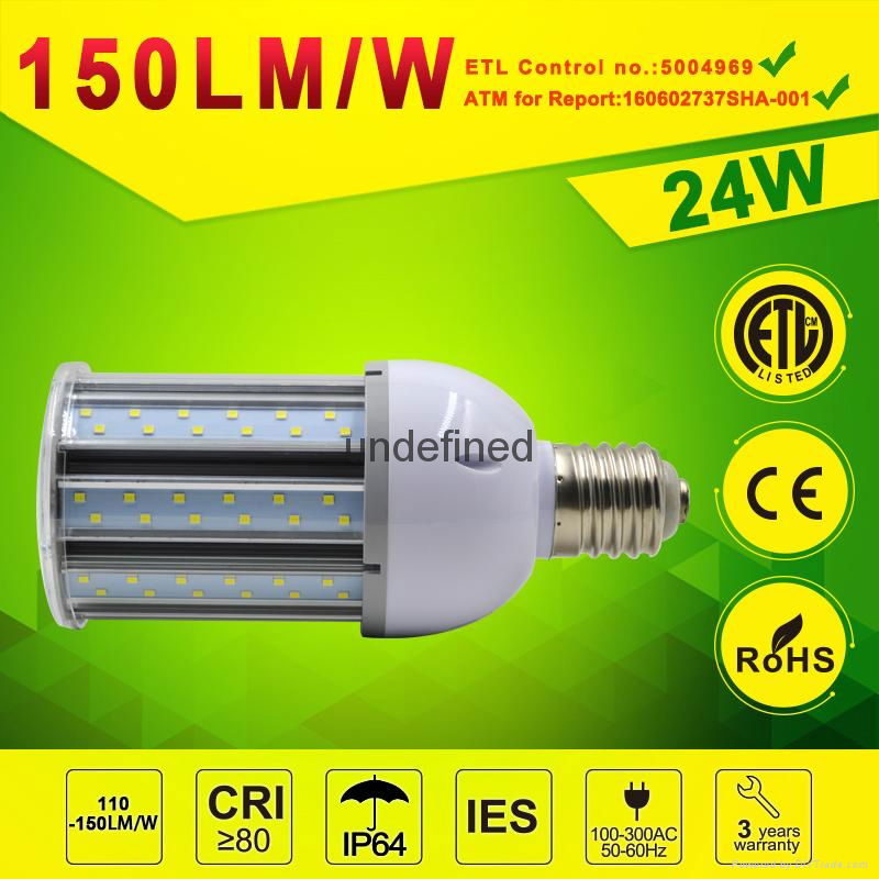 24watt LED Post Top Retrofit Light Retrofit LED Corn lamp 5