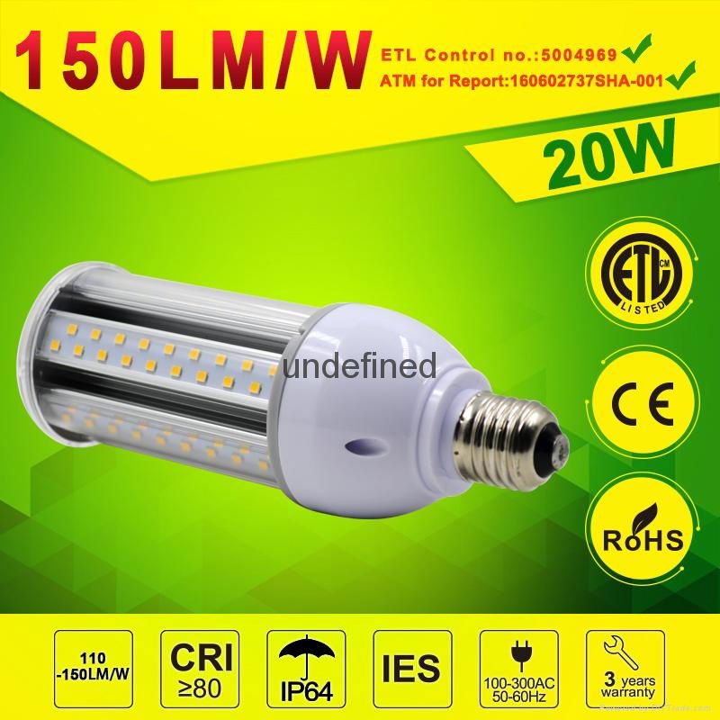 20watt Retrofit LED Corn lamp Post Top HID Retrofit Lamp 2