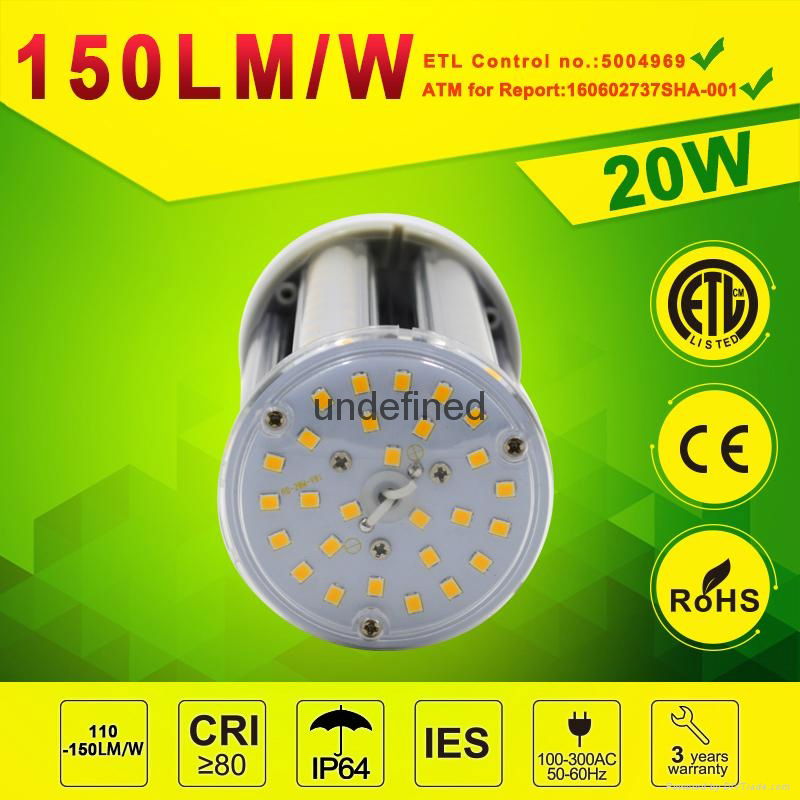 20watt Retrofit LED Corn lamp Post Top HID Retrofit Lamp 3