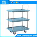 Easyzone 150kgs heavy duty industrial pull cart dolly cart