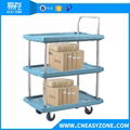 Easyzone 150kgs heavy duty industrial pull cart dolly cart 3