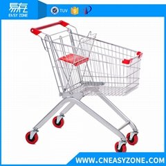 European-style supermarket shopping cart