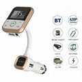 Wireless Bluetooth FM Transmitter Radio Car Kit MP3 Music Player USB Charger 4