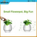 2017 New Arrival Green Plant Smart Touch Music Bluetooth Flowerpot Plastic Flowe 3