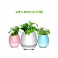 2017 New Arrival Green Plant Smart Touch Music Bluetooth Flowerpot Plastic Flowe 4