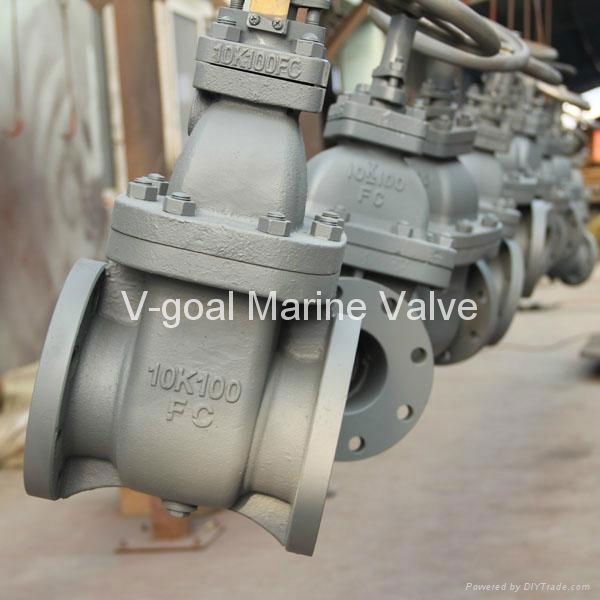 JIS Marine Cast Iron Gate Valve 5K 10K 16K