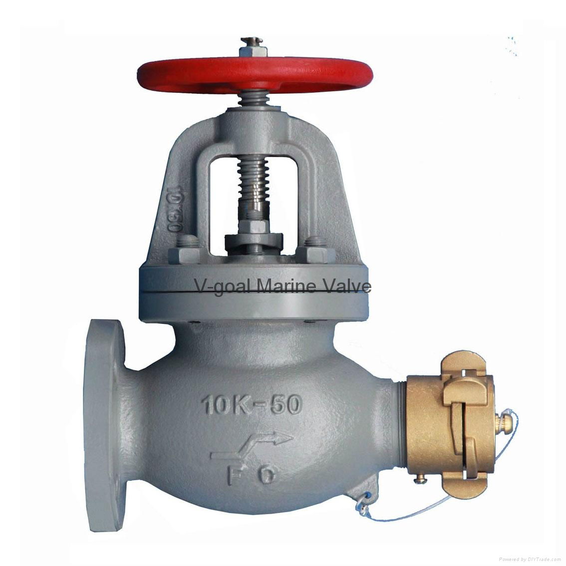 JIS Marine Cast Iron Globe Angle Hose Valve 5K 10K 2