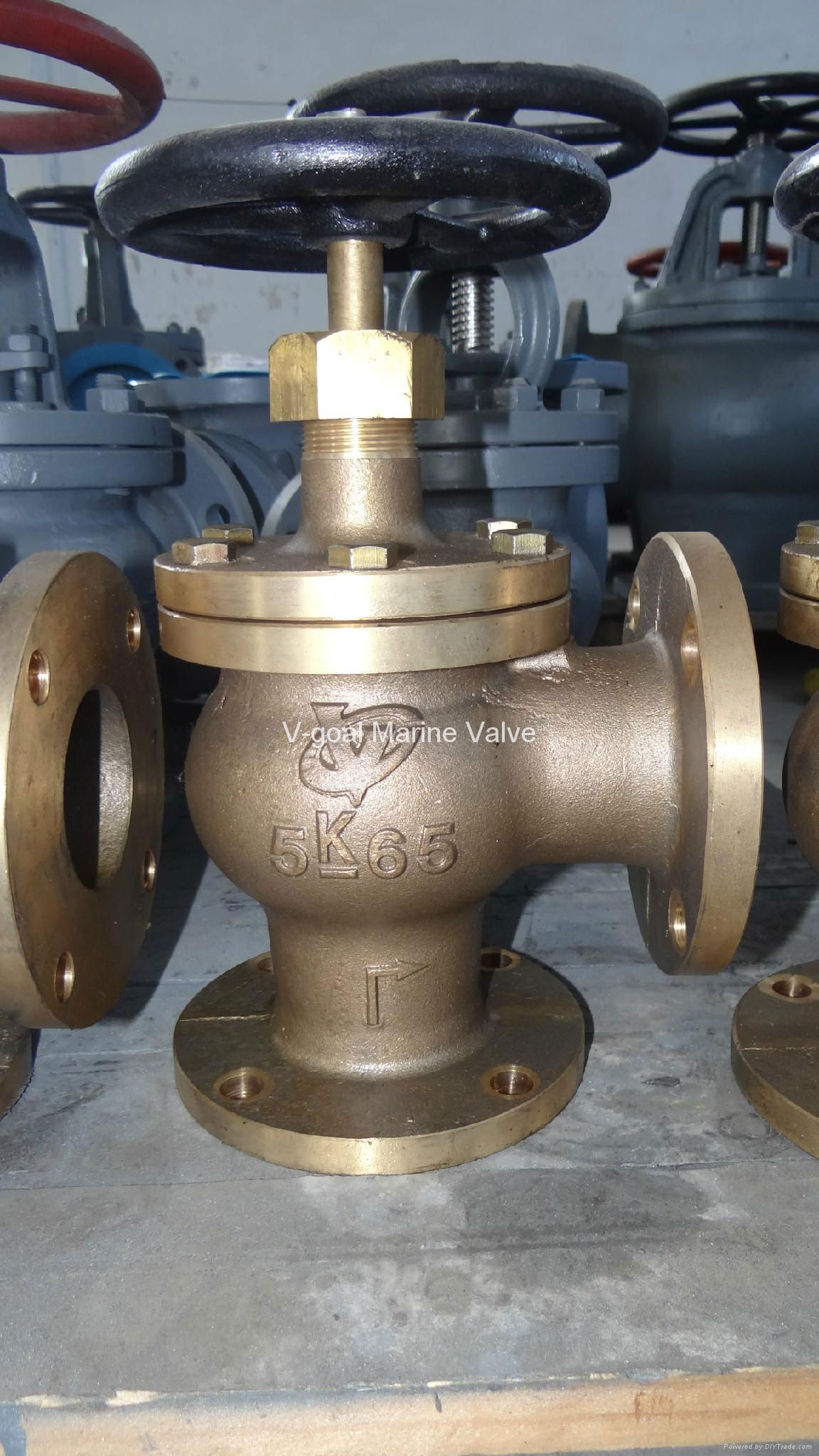 JIS Marine Bronze Globe Angle Valve 5K 16K 3