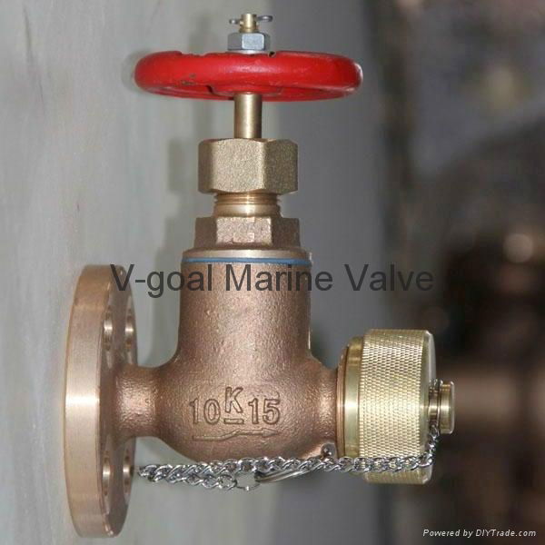 JIS Marine Bronze Globe Angle Hose Valve 5K 10K