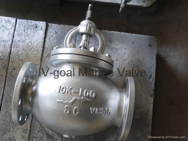 JIS Marine Cast Steel Globe Angle Valve 5K 10K 20K 2