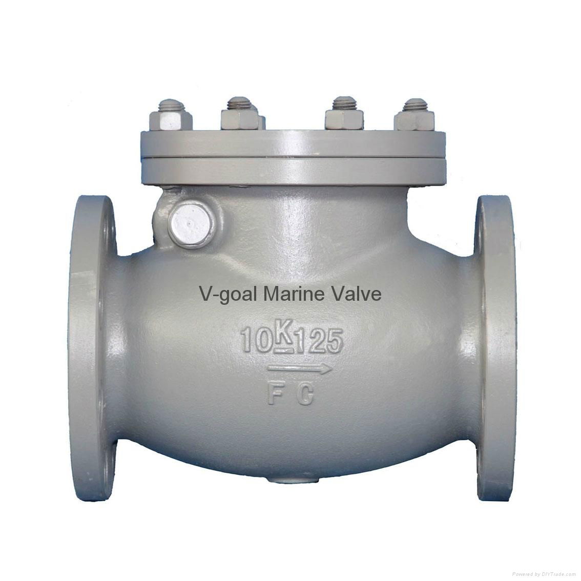 JIS Marine Cast Iron Swing Check Valve 5K 10K 2