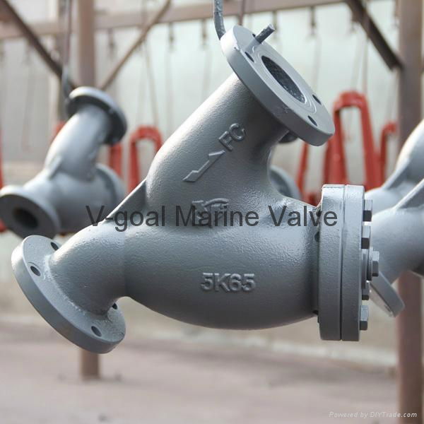 JIS Marine Cast Iron Y Type Strainer 5K 4