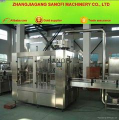 Aseptic Round Bottle Liquid Filler Equipment Drinking Water Filling Plant